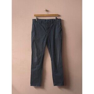 ALL SAINTS Men's Navy Slim Fit Button Fly Chinos Pants Size 32